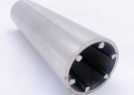 ISO9001 Durable Cylinder Slot 0.8mm Johnson Wire Screen Spiral