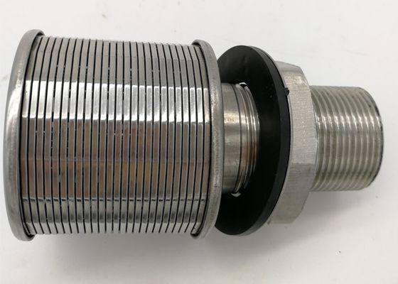 SS 316L 0.2mm Slot L100mm Johnson Wire Screen With Double Thread Couplings