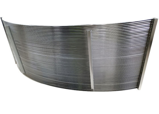 Water Intake Filter Mesh Wedge Wire Profiles Pressured Curved Sieve